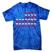 Cow Animal American Flag Independence Day 4th Of July Cute Gift Tie-Dye T-Shirt