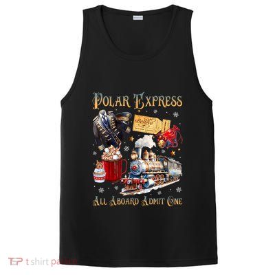 Christmas All Aboard Polar .Express North Pole Xmas Santa Gift PosiCharge Competitor Tank