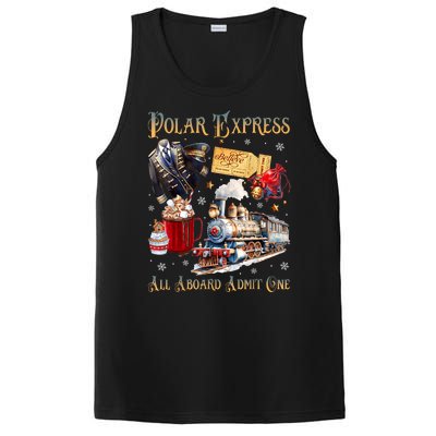 Christmas All Aboard Polar .Express North Pole Xmas Santa Gift PosiCharge Competitor Tank