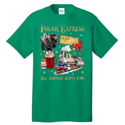 Christmas All Aboard Polar .Express North Pole Xmas Santa Gift Tall T-Shirt