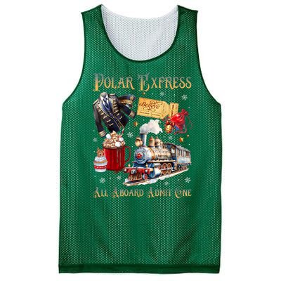 Christmas All Aboard Polar .Express North Pole Xmas Santa Gift Mesh Reversible Basketball Jersey Tank