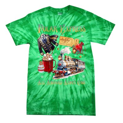 Christmas All Aboard Polar .Express North Pole Xmas Santa Gift Tie-Dye T-Shirt