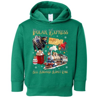 Christmas All Aboard Polar .Express North Pole Xmas Santa Gift Toddler Hoodie