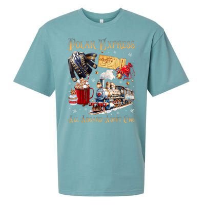 Christmas All Aboard Polar .Express North Pole Xmas Santa Gift Sueded Cloud Jersey T-Shirt