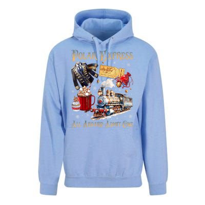 Christmas All Aboard Polar .Express North Pole Xmas Santa Gift Unisex Surf Hoodie