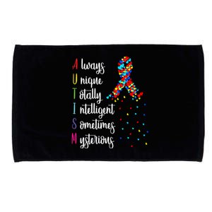 Colorful Autism Awareness Gift Microfiber Hand Towel