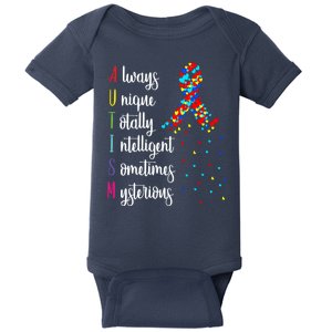 Colorful Autism Awareness Gift Baby Bodysuit