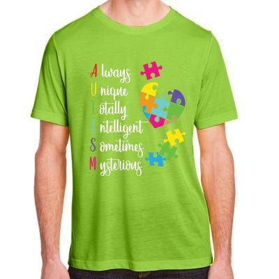 Colorful Autism Awareness Gift Design Sd Parents Meaningful Gift Adult ChromaSoft Performance T-Shirt