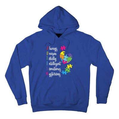 Colorful Autism Awareness Gift Design Sd Parents Meaningful Gift Hoodie