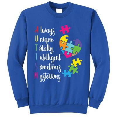 Colorful Autism Awareness Gift Design Sd Parents Meaningful Gift Sweatshirt