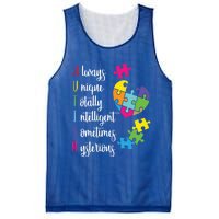 Colorful Autism Awareness Gift Design Sd Parents Meaningful Gift Mesh Reversible Basketball Jersey Tank