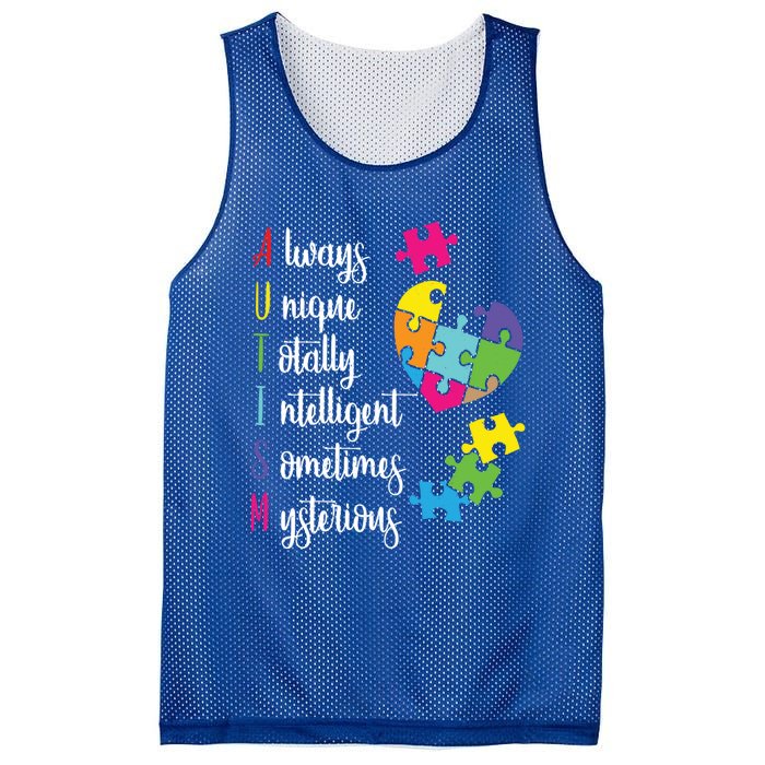 Colorful Autism Awareness Gift Design Sd Parents Meaningful Gift Mesh Reversible Basketball Jersey Tank