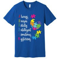 Colorful Autism Awareness Gift Design Sd Parents Meaningful Gift Premium T-Shirt