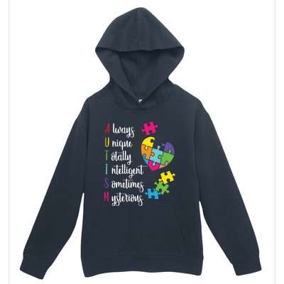 Colorful Autism Awareness Gift Design Sd Parents Meaningful Gift Urban Pullover Hoodie