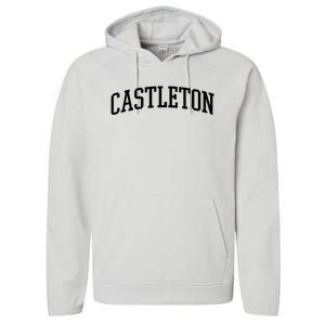 Castleton Athletic Arch College University @ Alumni Performance Fleece Hoodie