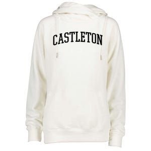 Castleton Athletic Arch College University @ Alumni Womens Funnel Neck Pullover Hood