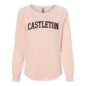 Castleton Athletic Arch College University @ Alumni Womens California Wash Sweatshirt