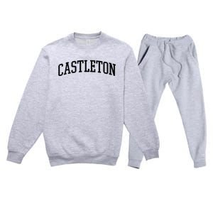 Castleton Athletic Arch College University @ Alumni Premium Crewneck Sweatsuit Set