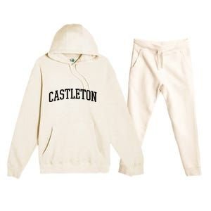 Castleton Athletic Arch College University @ Alumni Premium Hooded Sweatsuit Set