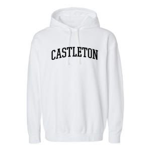 Castleton Athletic Arch College University @ Alumni Garment-Dyed Fleece Hoodie