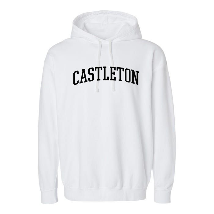 Castleton Athletic Arch College University @ Alumni Garment-Dyed Fleece Hoodie