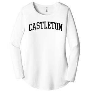 Castleton Athletic Arch College University @ Alumni Women's Perfect Tri Tunic Long Sleeve Shirt