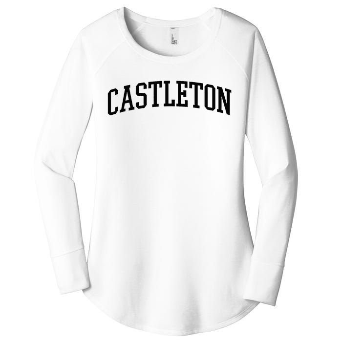 Castleton Athletic Arch College University @ Alumni Women's Perfect Tri Tunic Long Sleeve Shirt