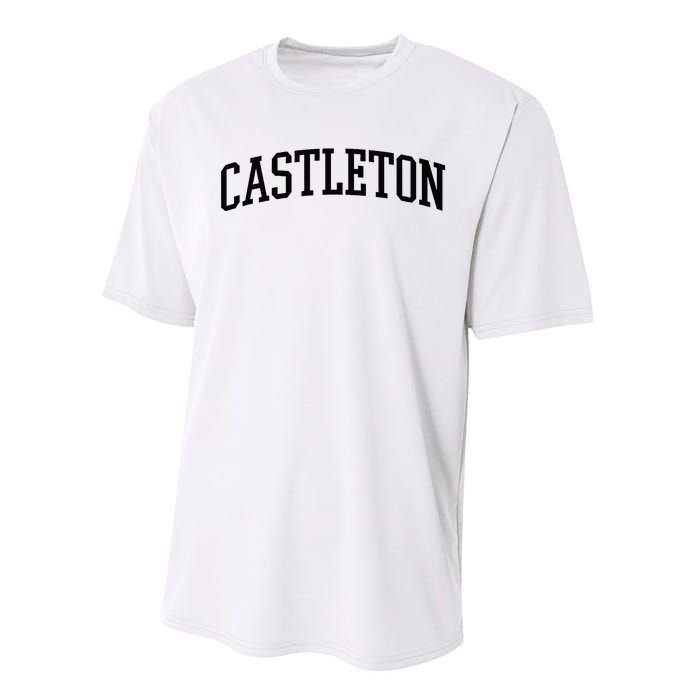 Castleton Athletic Arch College University @ Alumni Performance Sprint T-Shirt