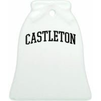 Castleton Athletic Arch College University @ Alumni Ceramic Bell Ornament