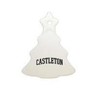 Castleton Athletic Arch College University @ Alumni Ceramic Tree Ornament