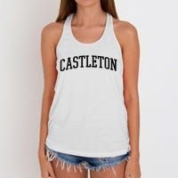 Castleton Athletic Arch College University @ Alumni Women's Knotted Racerback Tank