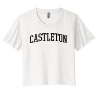 Castleton Athletic Arch College University @ Alumni Women's Crop Top Tee