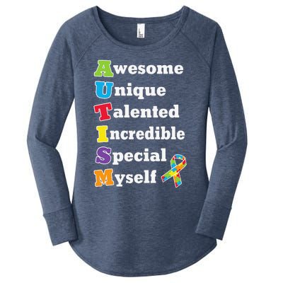 Cute Autism Acronym Awareness Women's Perfect Tri Tunic Long Sleeve Shirt