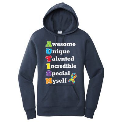 Cute Autism Acronym Awareness Women's Pullover Hoodie