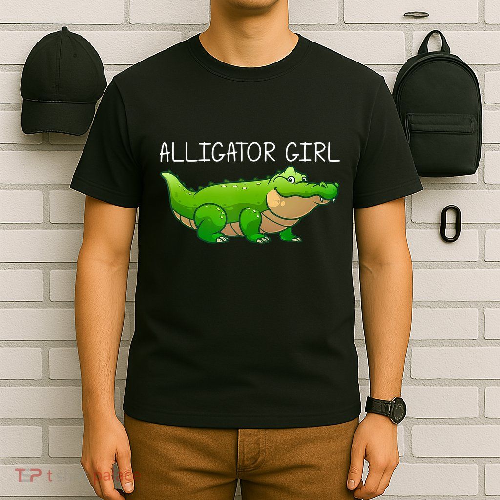 Cute Alligator Art For Girl Crocodile Alligator Lover T-Shirt