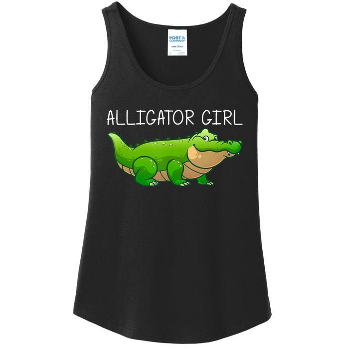 Cute Alligator Art For Girl Crocodile Alligator Lover Ladies Essential Tank