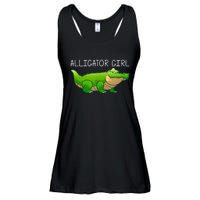 Cute Alligator Art For Girl Crocodile Alligator Lover Ladies Essential Flowy Tank