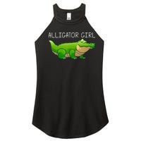 Cute Alligator Art For Girl Crocodile Alligator Lover Women's Perfect Tri Rocker Tank