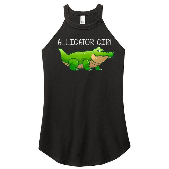 Cute Alligator Art For Girl Crocodile Alligator Lover Women's Perfect Tri Rocker Tank