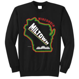 Classic African American Multicolor Wisconsin Milwaukee Map Sweatshirt