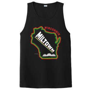 Classic African American Multicolor Wisconsin Milwaukee Map PosiCharge Competitor Tank