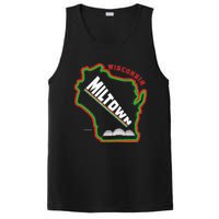 Classic African American Multicolor Wisconsin Milwaukee Map PosiCharge Competitor Tank