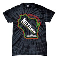 Classic African American Multicolor Wisconsin Milwaukee Map Tie-Dye T-Shirt