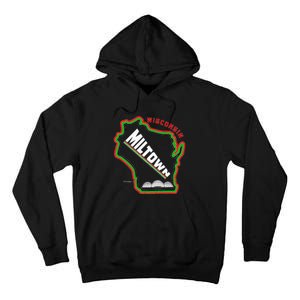 Classic African American Multicolor Wisconsin Milwaukee Map Tall Hoodie