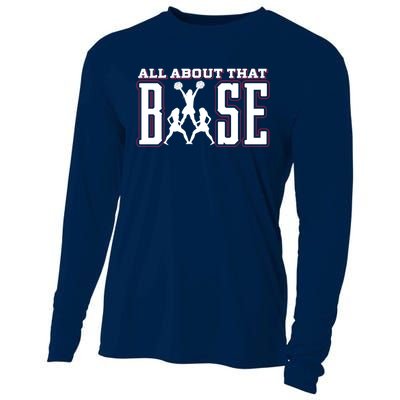 Cute All About That Base Cheerleading Gift Cooling Performance Long Sleeve Crew