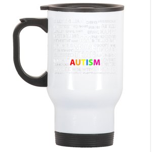 Cool Autistic Autism Awareness Month I Am More Than Autism Funny Gift Stainless Steel Travel Mug