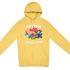 Cute Autism Awareness 2 April Autism Day Gift Premium Pullover Hoodie