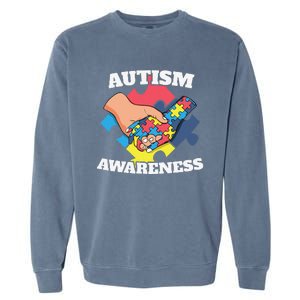 Cute Autism Awareness 2 April Autism Day Gift Garment-Dyed Sweatshirt