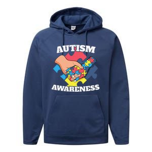 Cute Autism Awareness 2 April Autism Day Gift Performance Fleece Hoodie