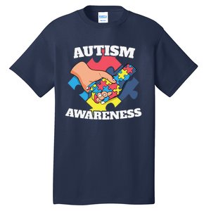 Cute Autism Awareness 2 April Autism Day Gift Tall T-Shirt